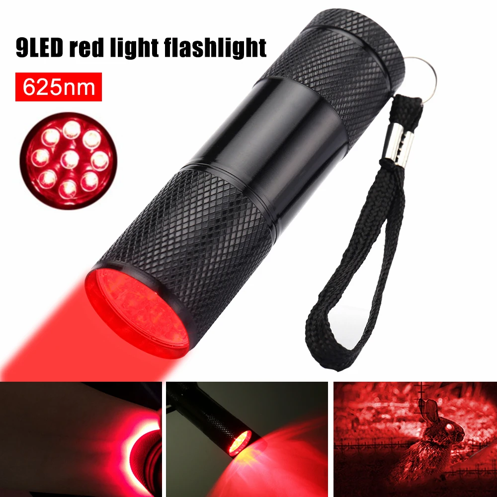 

F2 Portable 625nm Red Light Flashlight Infrared Blood Vessel Light Finder Vein Instrument Red LED Flashlight Lamp Mini AAA Torch