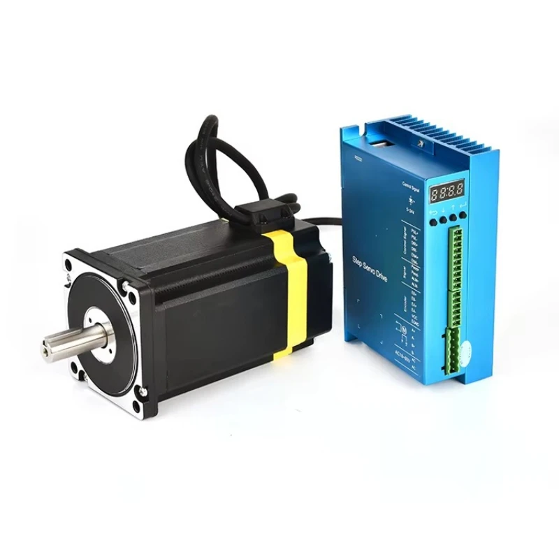 

Hybrid closed-loop stepper motor DC power supply with driver