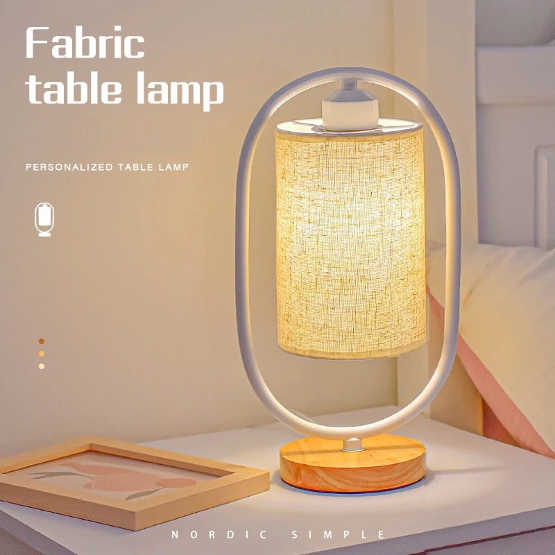 Nordic Style LED Table Lamp USB Plug Adjustable Reading Light Bedside Desk Lamp Modern Simple Touch Night Light