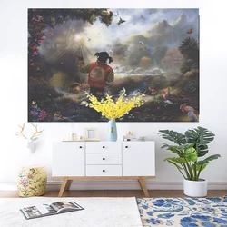 XxDeco Chief Keef Garden Of Eden Tapestry Travel Decor Towel Wall Printed Beautiful Blanket Home Colored Bedroom Hanging Art