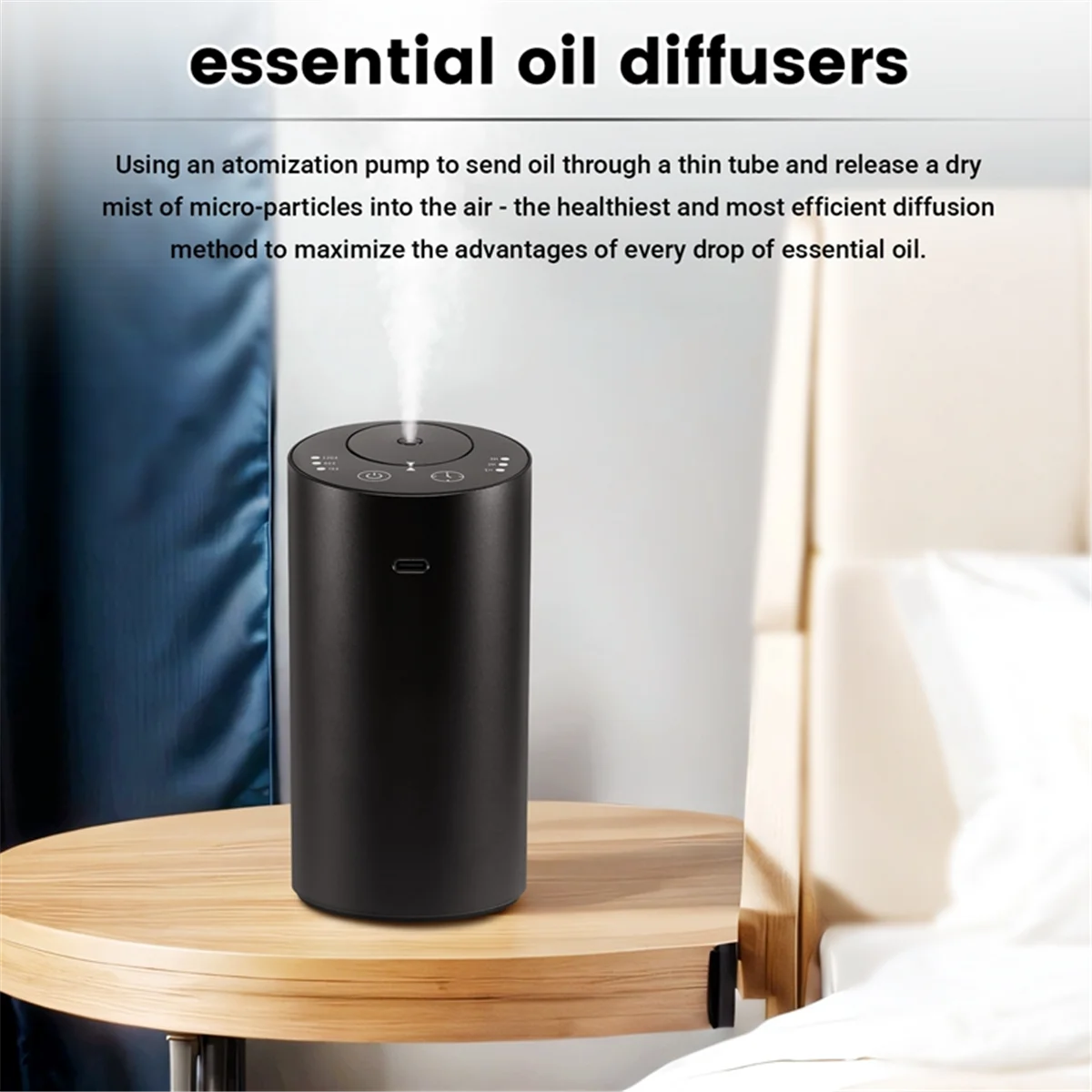 Ätherisches Öl Diffusor Auto Lufter frischer Aroma wasserlos USB Auto Aroma therapie Verne bler wiederauf ladbar für Home Yoga b