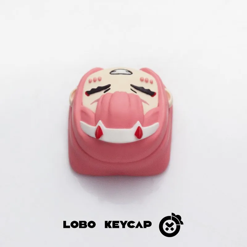 ZERO TWO Keycaps, teclas de resina hechas a mano, teclas de teclado mecánico, bonitos accesorios personalizados para juegos, regalos