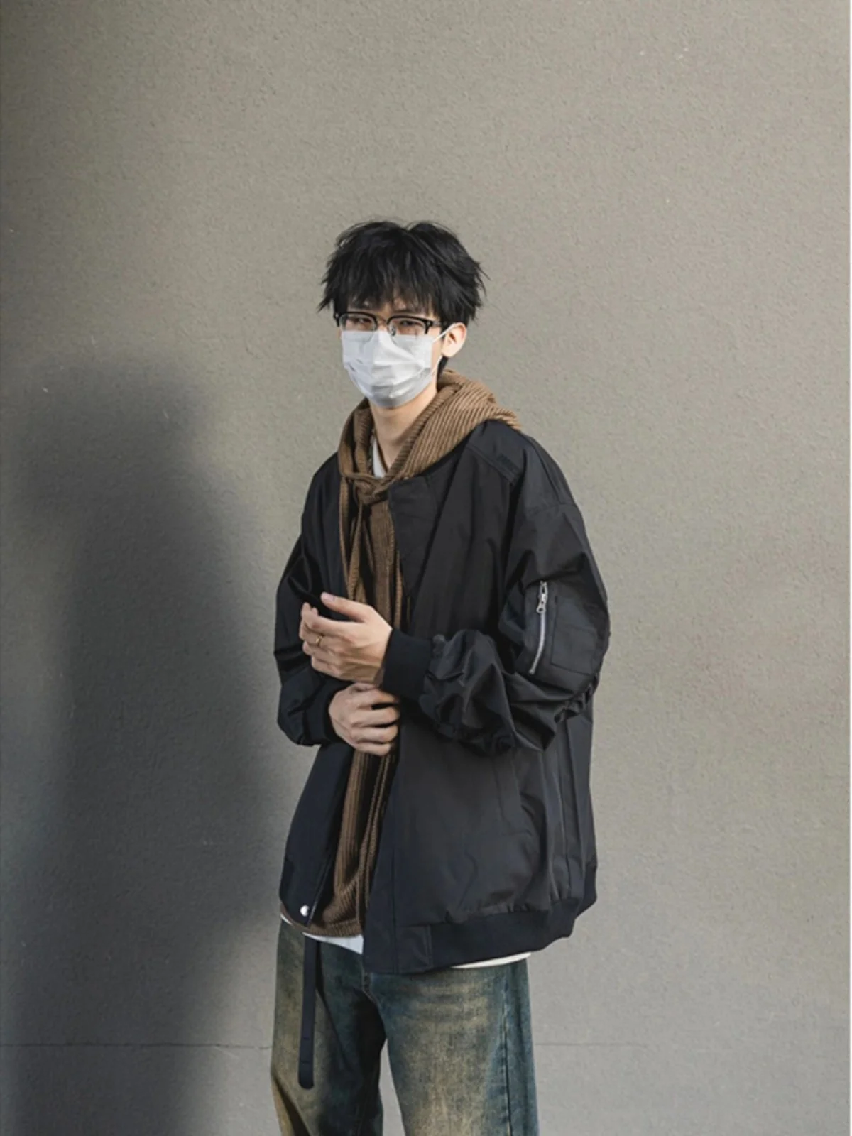 

Куртка Cleanfit Flight Jaet Deconstructed Baseball, мужская, весна-осень, ветровка в стиле Detroit College, Гуанчжоу