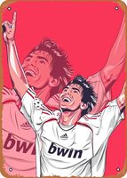 Ricardo Kaka Vintage Sports Poster Metal Tin Sign 8x12in(20x30cm)—Retro Poster gift,bar, cafe, restaurant wall decor art