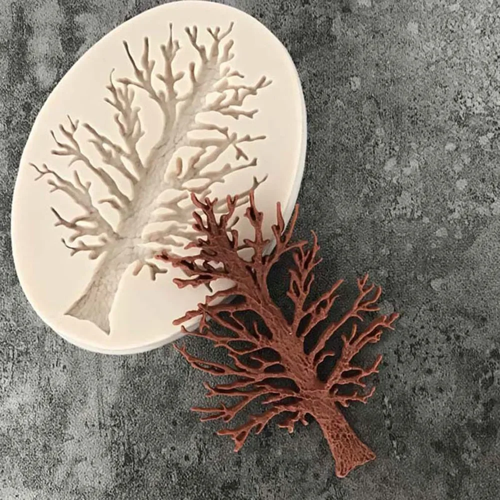

3D Tree Mold Cake Silicone molds fondant mold cake decorating tools chocolate moulds wedding decoration Baking Mould
