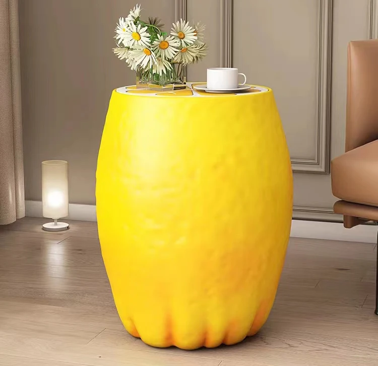 Lemon Coffee Table Home Decorations Nordic Living Room Storage Ornaments Modern Sofa Side Table Bedside Table Simulated Fruit St