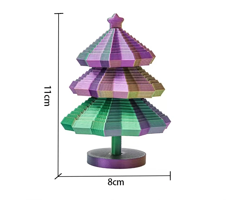 Estrella Antiestrés Sensorial Impresa En 3D – Juguete Hexagonal Fractal Con Asa, Colorido Y Giratorio, Ideal Para Escritorio Y Regalos