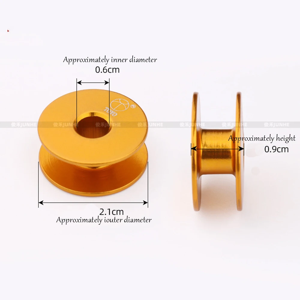 Computerized Flatbed Sewing Machine Aluminum Bobbin-durable Gold Bobbin 40264 Flat Lock Core Small Bobbin Thread Core Sewin
