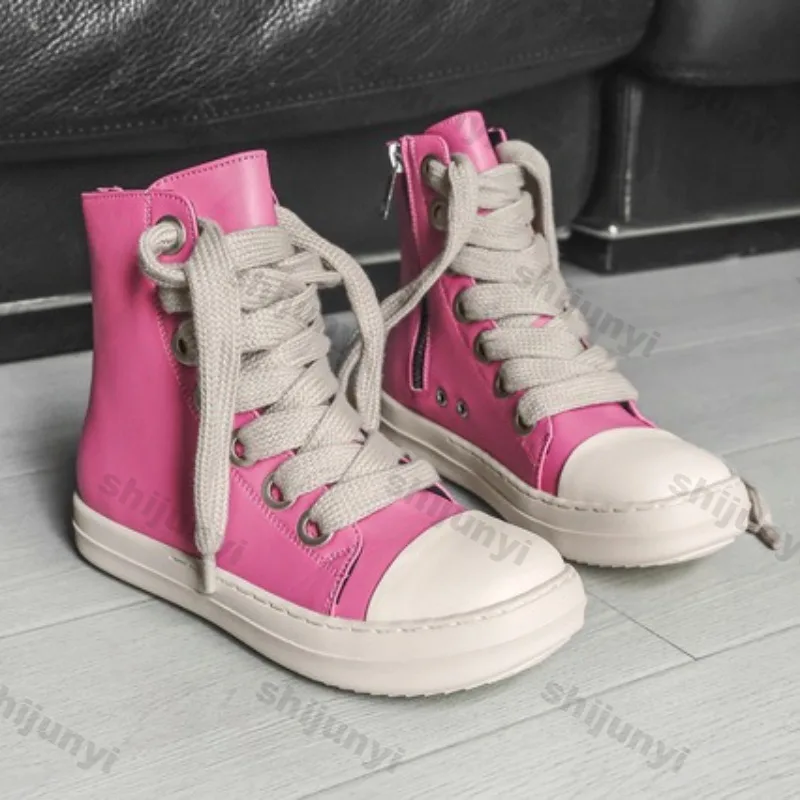 

Men's Casual Sports Shoes 2025 New Plus Size Fashion Lovers High Top Shoes Platform Non Slip Comfort Lightweight Flats Women