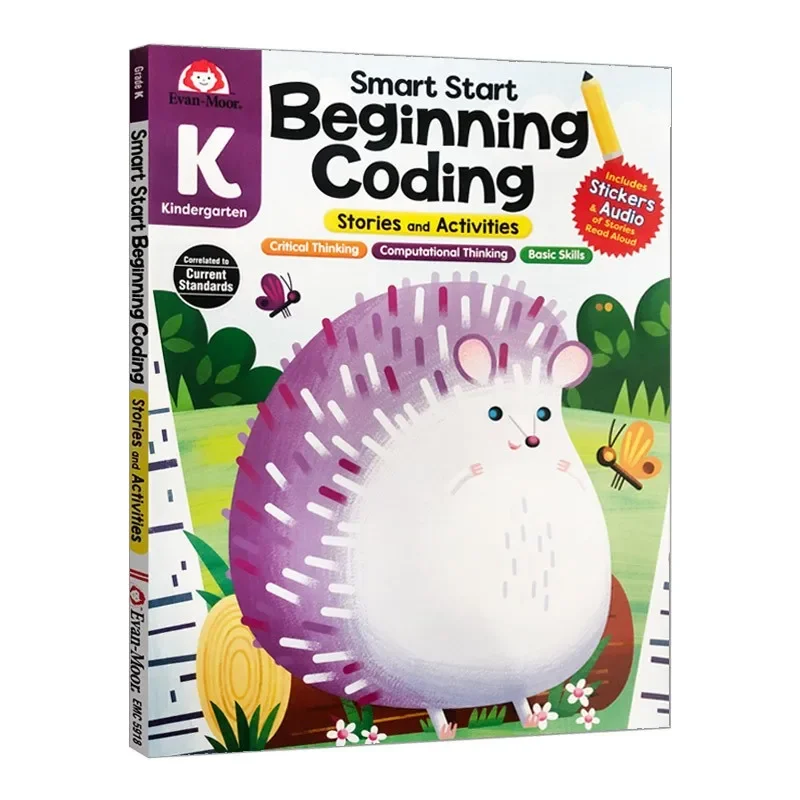 Evan-Moor Smart Start Beginning Coding, Grade K, aged 4 5 6 7, English book 9781645141549