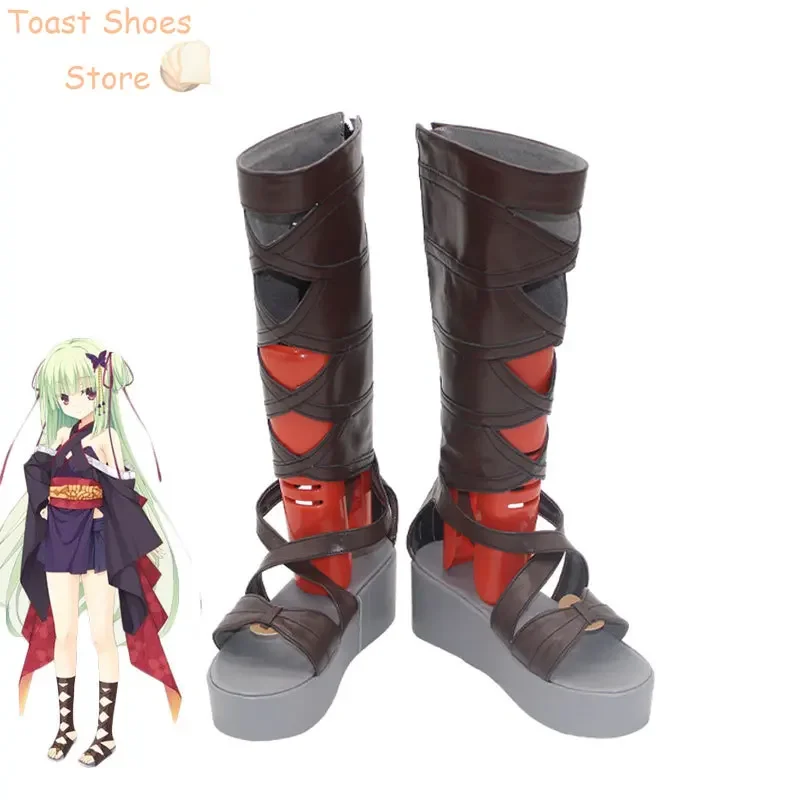 

Game Senren Banka Murasame Cosplay Shoes Halloween Carnival Boots PU Shoes Cosplay Props Costume Prop