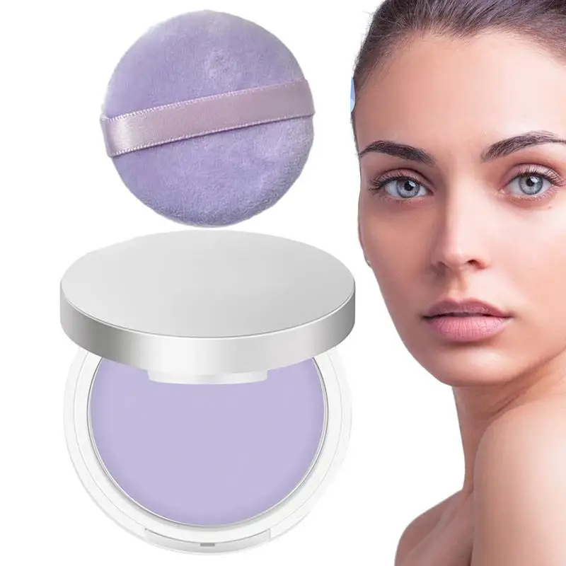 Lavanda Matte Powder Silk Soft Setting Powder Light Concealer Oil Control Brightening Skin Tone Setting Powder Women Makeup