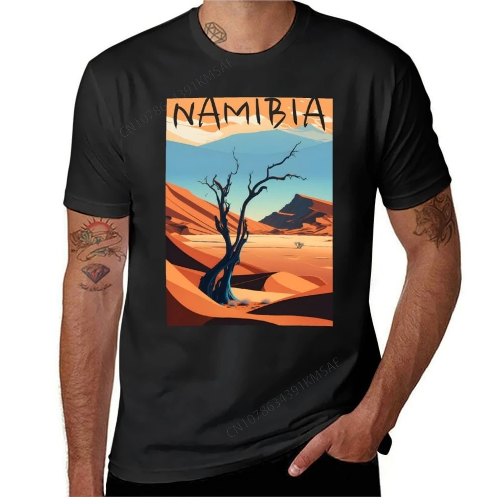 Namibia Deadvlei desert gift T-shirt tees quick-drying graphics big and tall t shirts for men