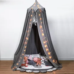 Soft Bed Curtain Washable Canopy  Curtains Room Decor New Dome Children Mosquito Tent  Tassels