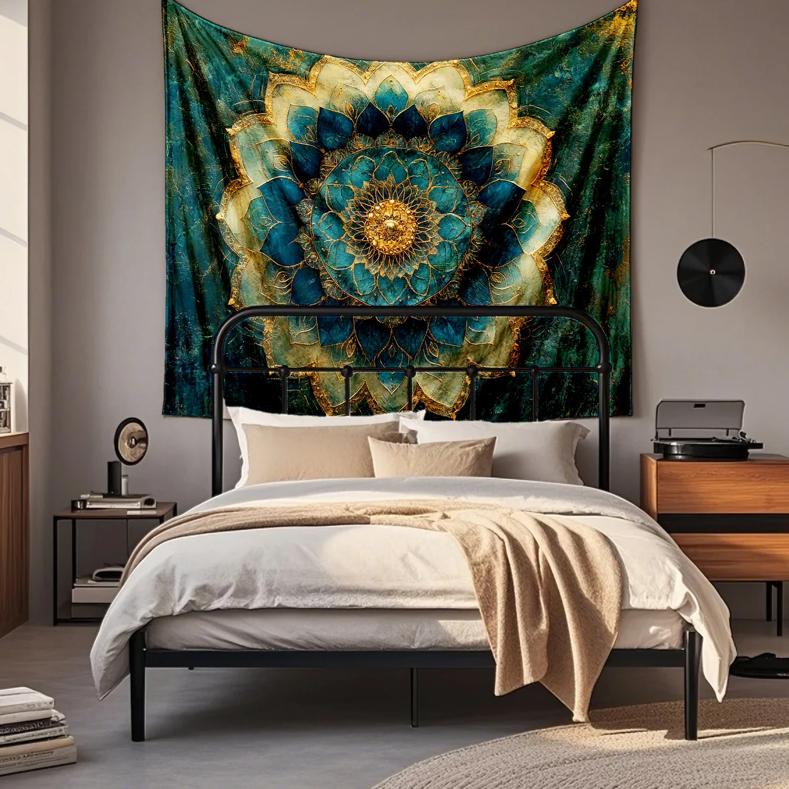 VIKAMA Galaxy Spiral & Chakra Tapestry, 6 Assorted Designs, Wall Hanging Art for Bedroom Living Room