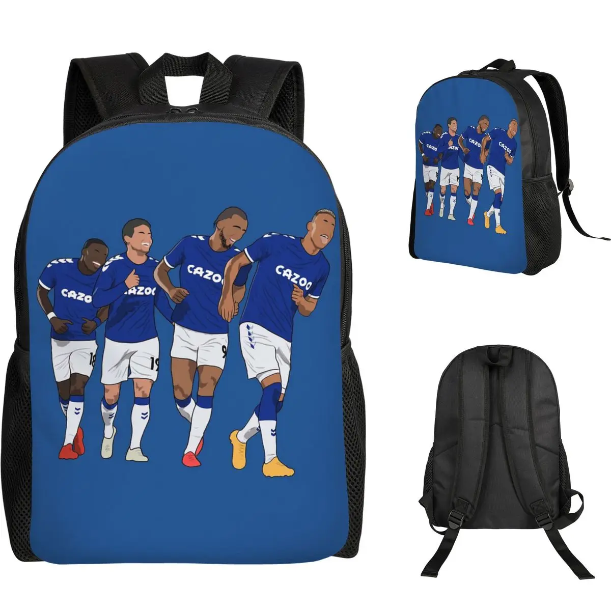 

Everton Goal Celebration Richarlison Calvert Lewin Rodriguez Nkounkou Рюкзак Школьная сумка Походный рюкзак Книжная сумка Сумки на плечо