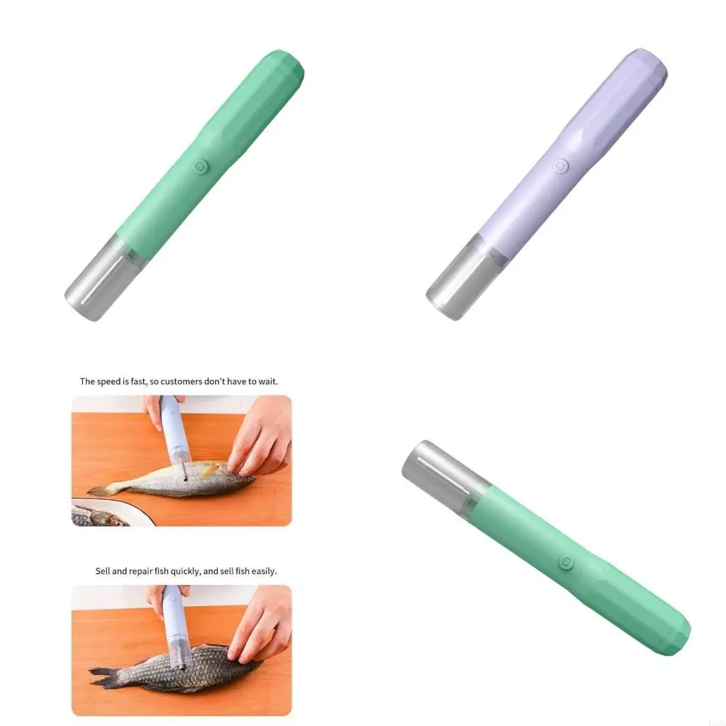 F19B Reliable Fish Skin Peeler Practical Fish Descalers Battery Operated Fish Tool