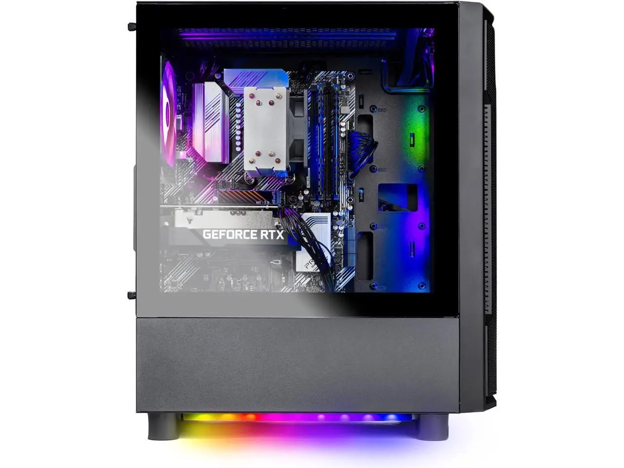Skytech Gaming Shadow Gaming PC, AMD Ryzen 7 5700 3.7GHz, NVIDIA RTX 5060 Ti 8GB VRAM, 1TB NVMe SSD, 16GB DDR4 RAM 3200, 650W GOLD PSU, Wi-Fi, Win 11, Desktop view 4