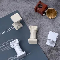 Photography Props Background for Photo Mini Simulation Roman Columns Artificial Candle with Battery Shooting Ornament Fotografia