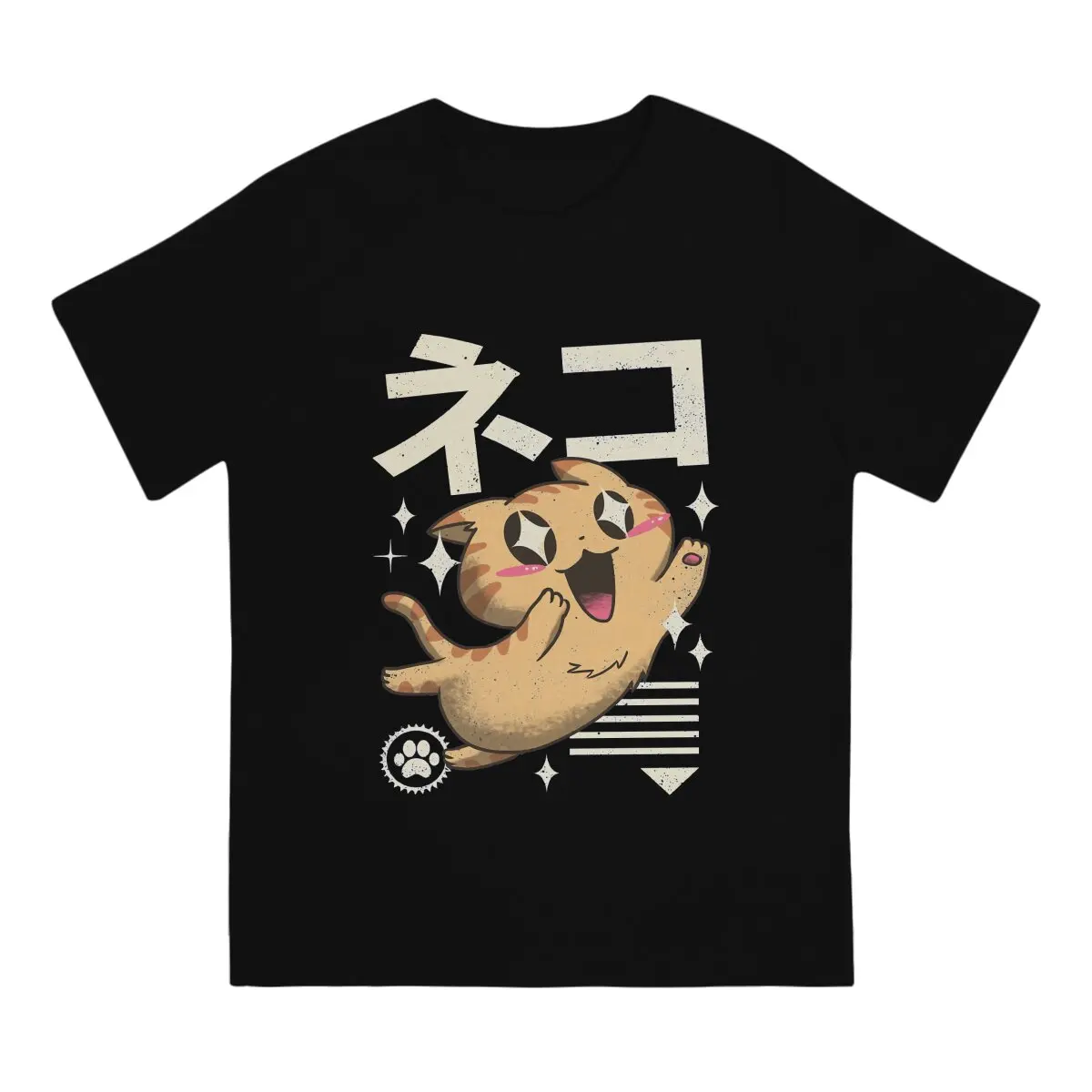 Harajuku Newest TShirt for Men Kawaii Feline Round Neck Polyester T Shirt Hip Hop Birthday Gifts Tops