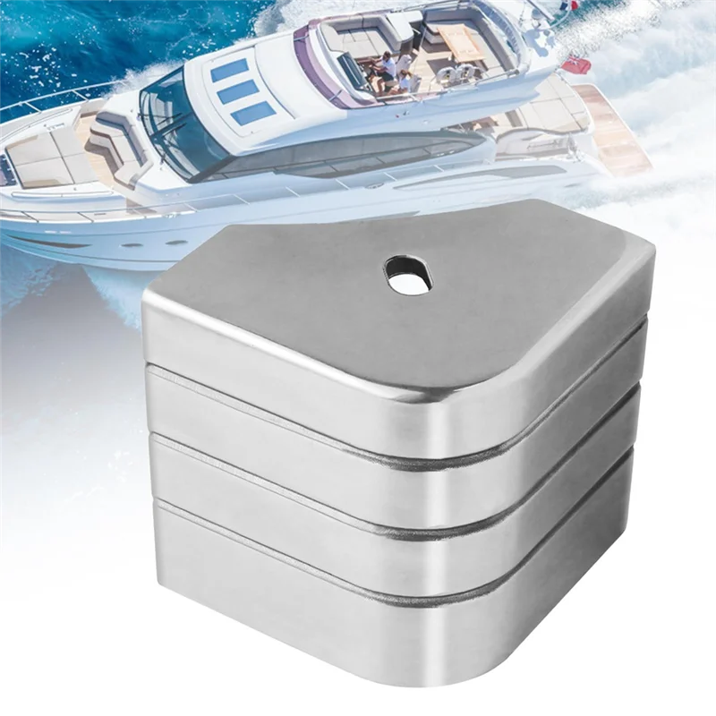 ABLK Aluminiowe Osłony Narożne do Łodzi Pontonowych, Kompatybilne z Osłonami na Wieże, Dachy, Wędkarstwo, Kampery, Kąt 90 Stopni, Zaokrąglone Części do Stacji Ładowania