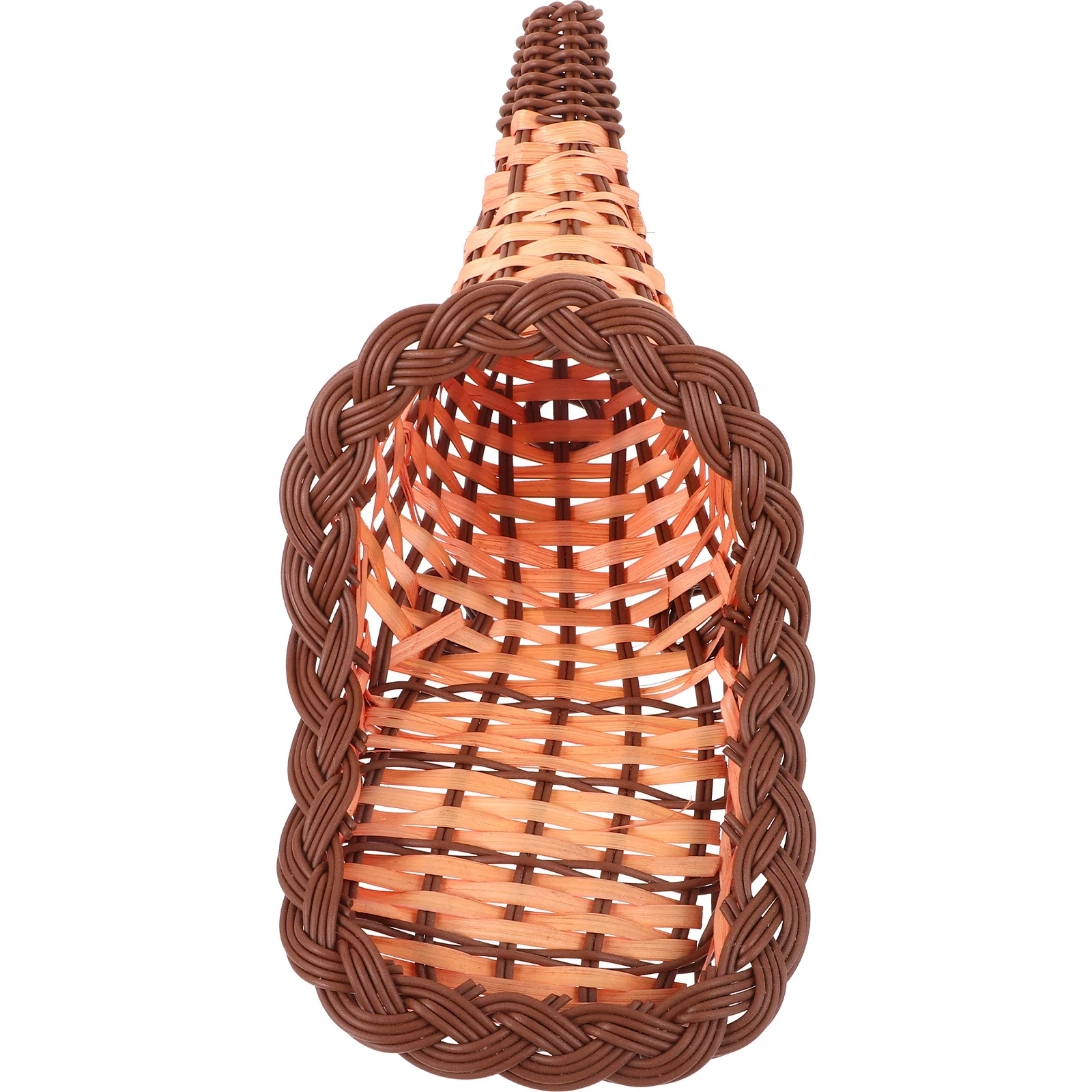 

Bamboo Cornucopia Woven Basket Rustic Fruit Bread Snack Storage Multipurpose Home Kitchen Organizer Cornucopia Basket