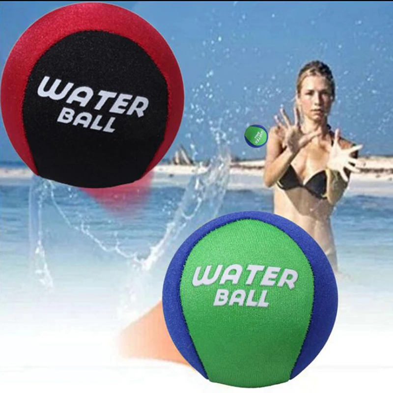 1pc 5.5cm TPR Water Bouncing Ball Surf Skimming Jumper Pool Sport Ball Pool Beach Sports Toys  Fidget Stress Relief Ball