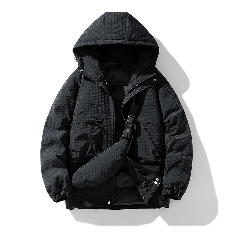 Unisex Cotton-Padded Jacket Autumn/Winter 2025 Loose Fleece Thickened Warm Cold-Proof with Straps