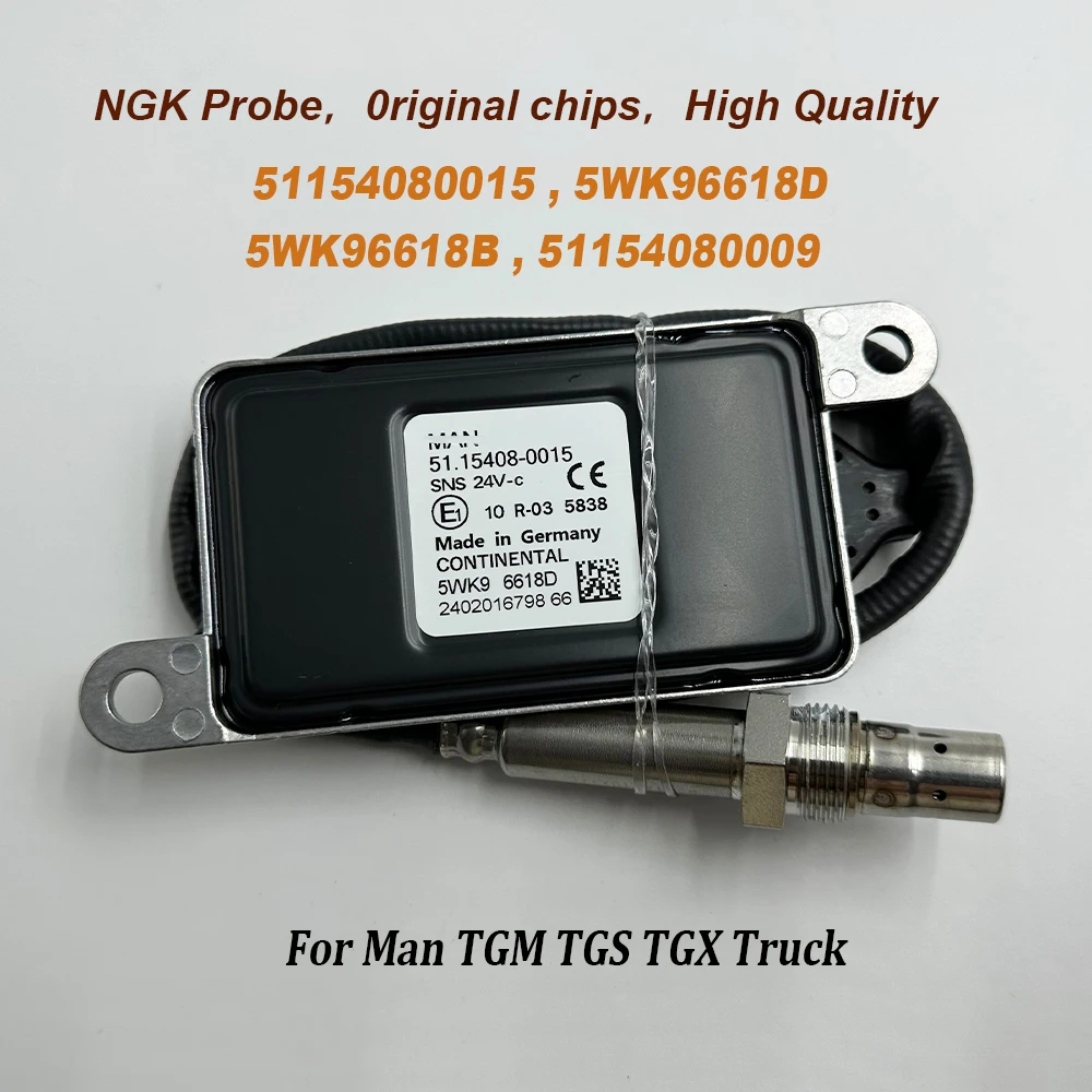 

51154080015 5WK96618D 5WK96618B High Quality Chip For NGK Probe 51154080009 24V NOX Oxygen Sensor For M-an TGM TGS TGX Truck