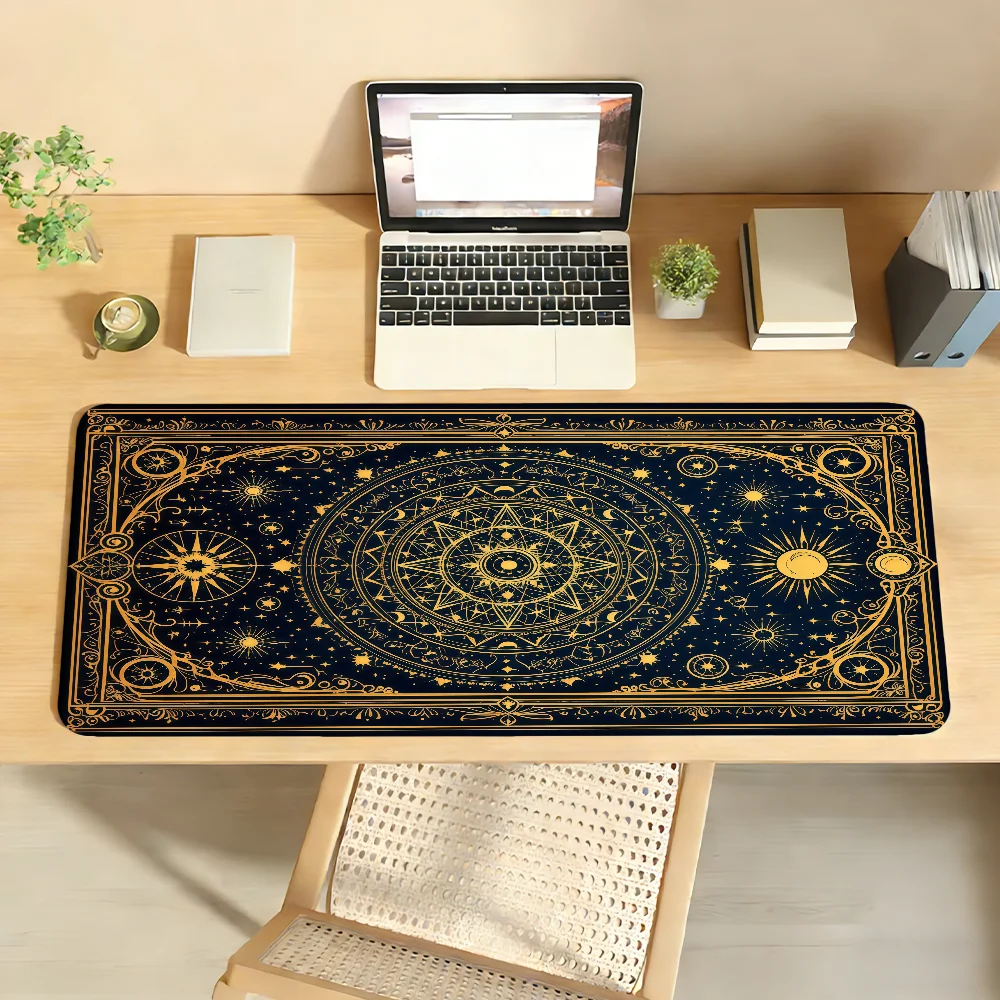 Art Magic Tarot Card Mouse Pad For Office Gaming And Keyboards Non-Slip Large Waterproof