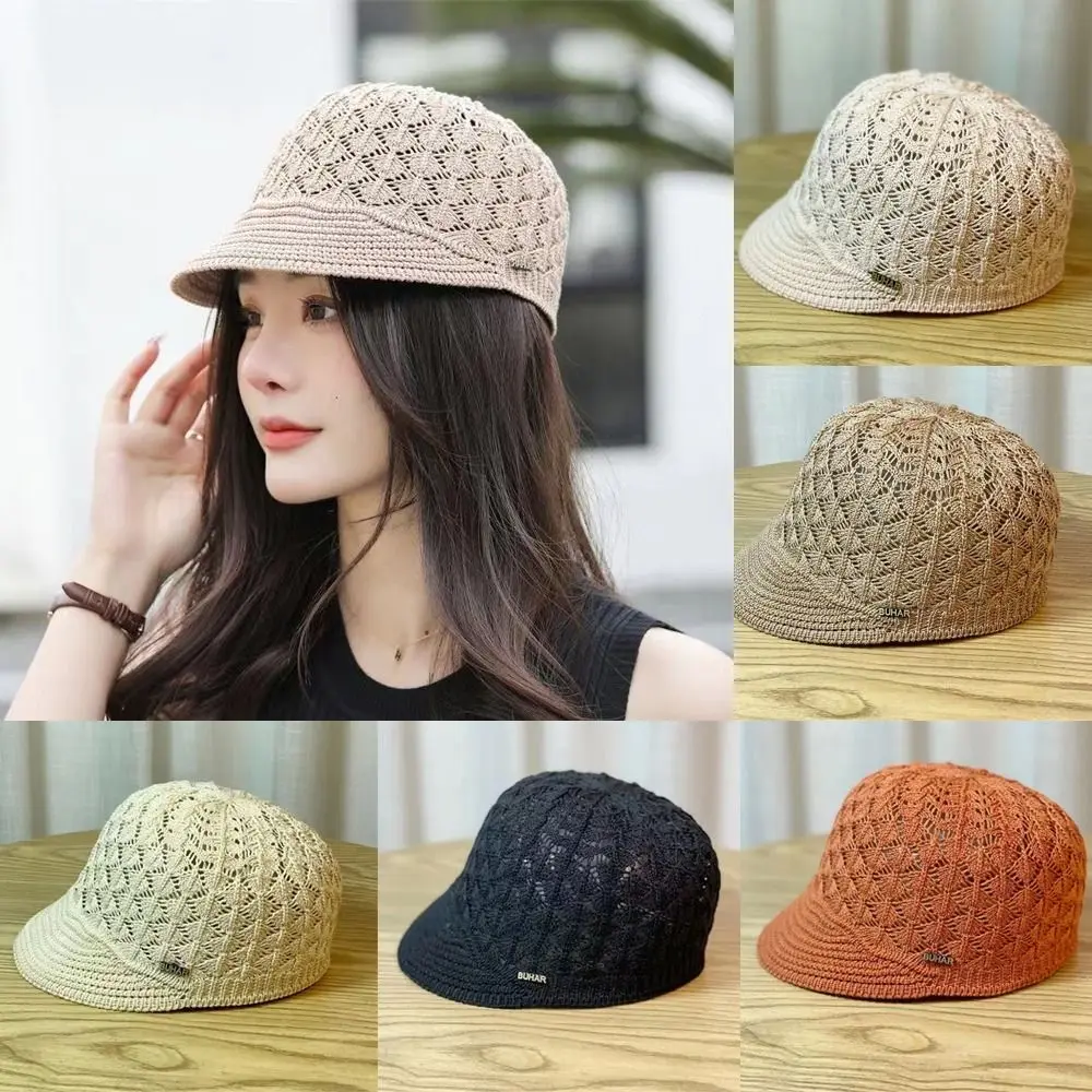 

Beach Women's Peaked Cap New Spring/Summer Headband Visor Mesh Caps Hollow Bucket Hats Travel