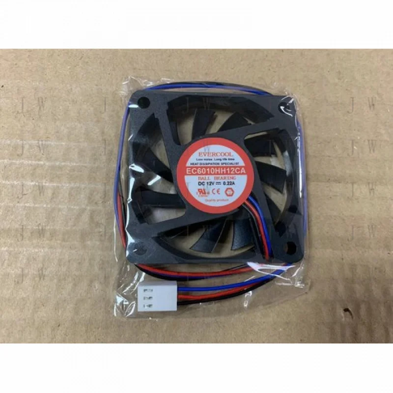 DDJ  1PC for EVERCOOL EC6010HH12CA 6CM 6010 12V 0.22A three-wire cooling fan