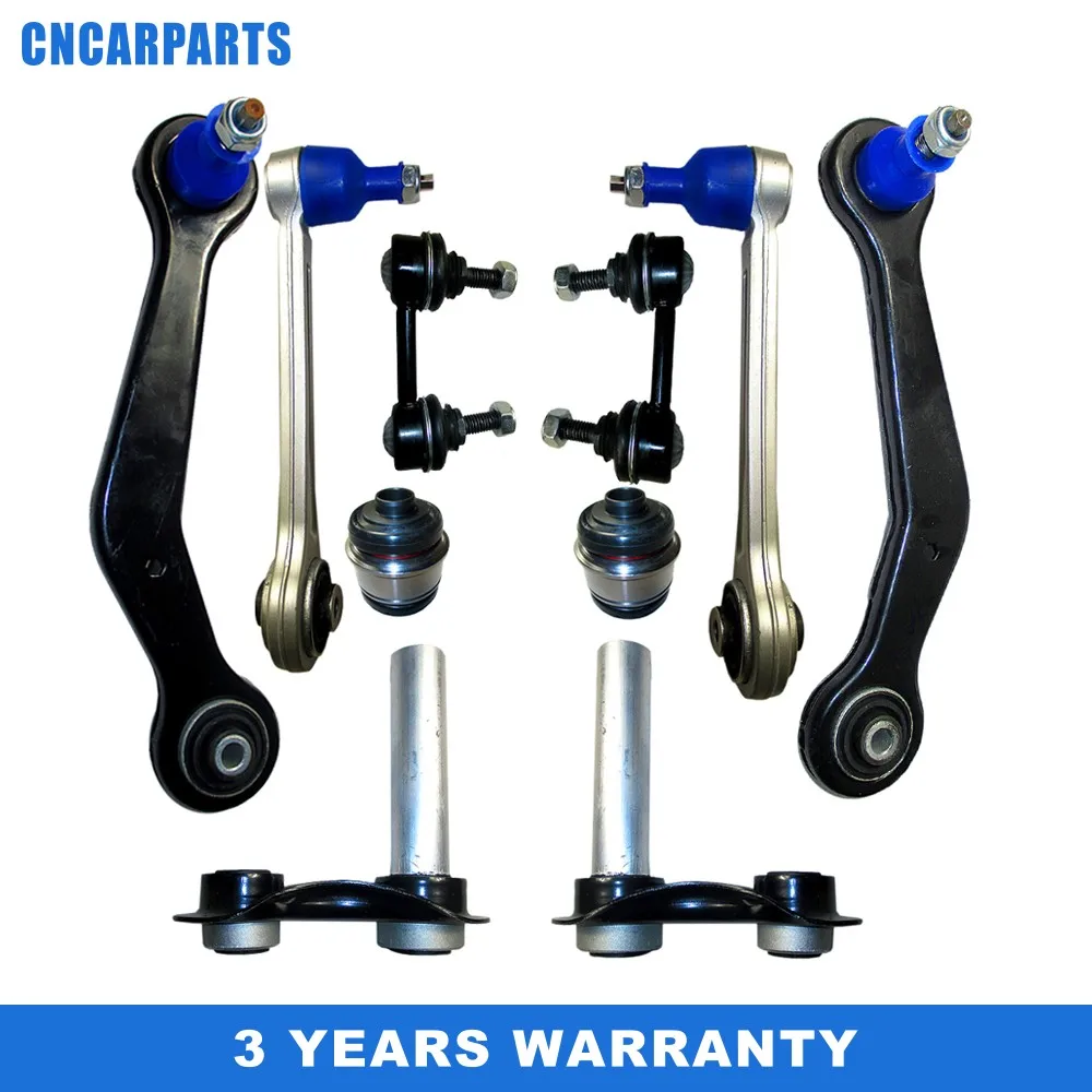 10PCS Rear Control Arm Ball Joint Sway Bar Link SET Fit for BMW E38 750i 750iL 740i 95-01 LH RH