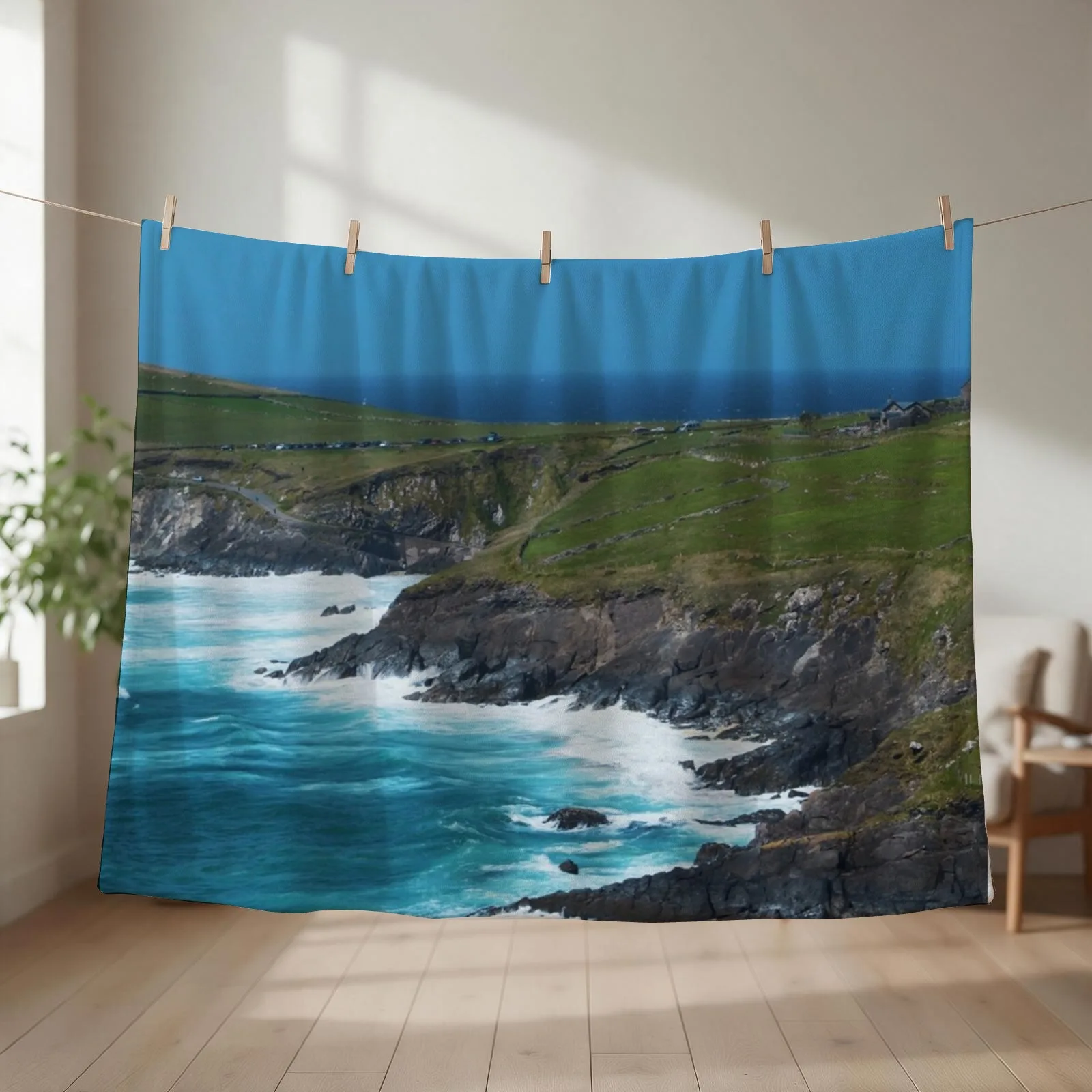 Dingle, Ireland Throw Blanket decorative Custom Cute Plaid funny gift Blankets