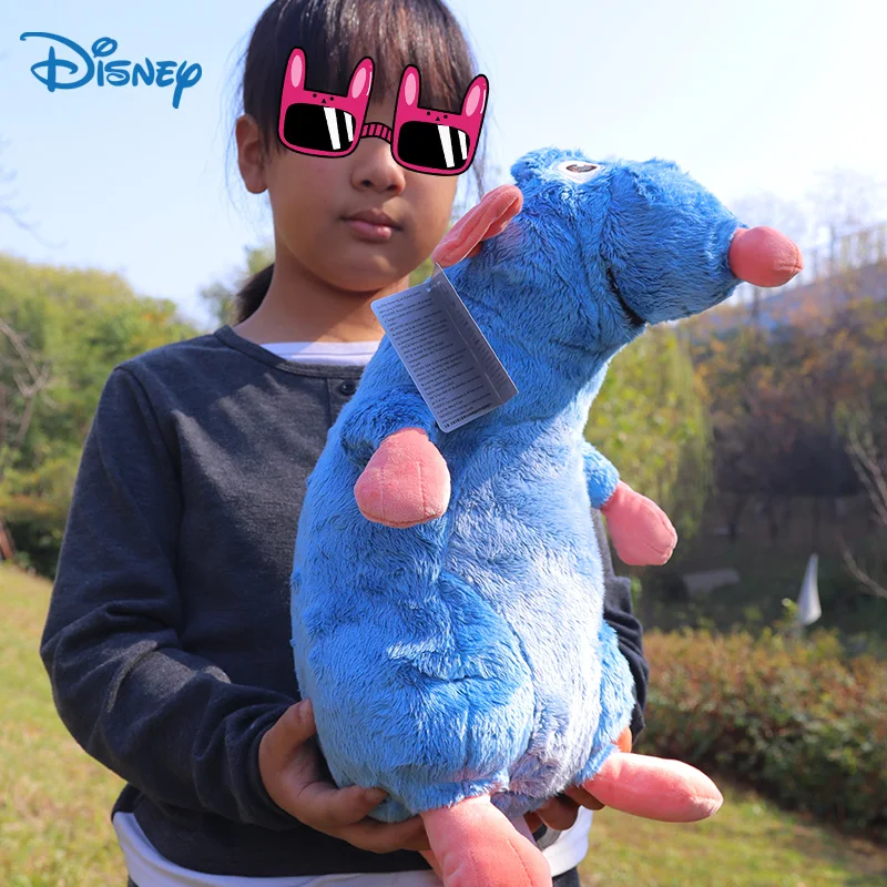 

40cm Cute Disney Ratatouille Chef Remy Plush Toy 2025 Big Mouse Fluffy Stuffed Animals Pillows Plushies Dolls Gifts For Children