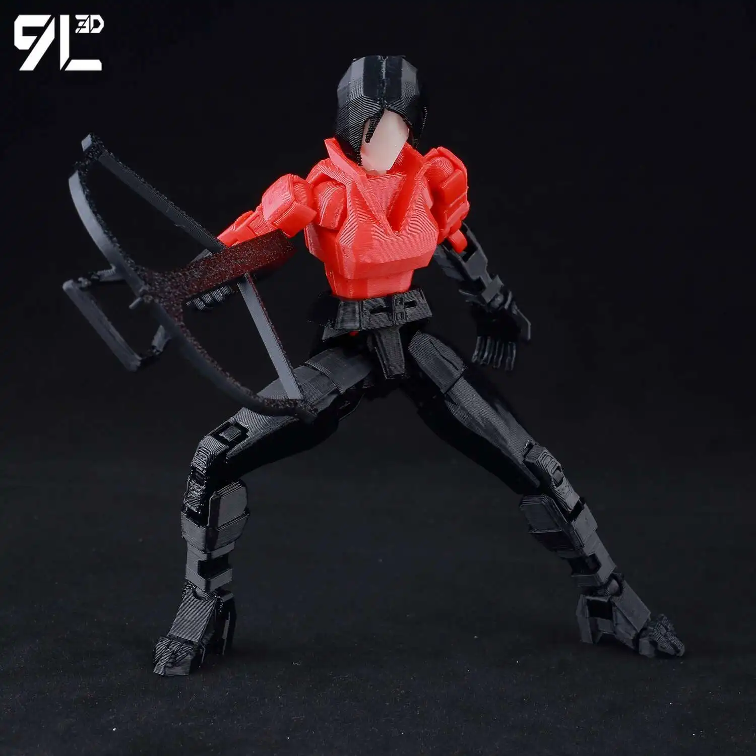 9L3D Printed Multi-Joint Articulated Lucky Dummy 13 Action Figure - Resident Evil Game Character Ada Wong Collectible Model Toys