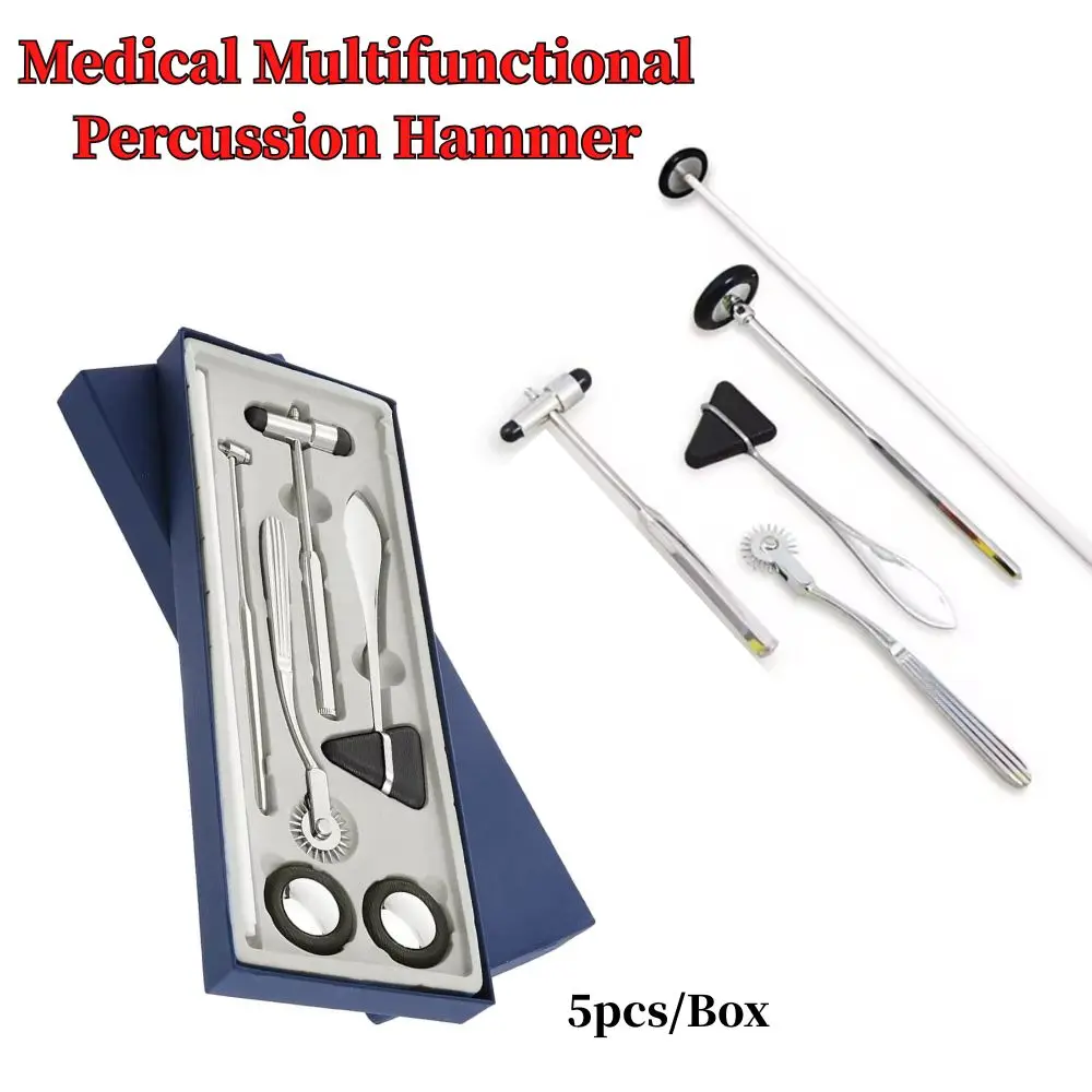Medical Neurological Massager Percussor Diagnostic Reflex Buck Taylor Pinwheel Tendon Percussion Massage Hammer Nerve Check Tool