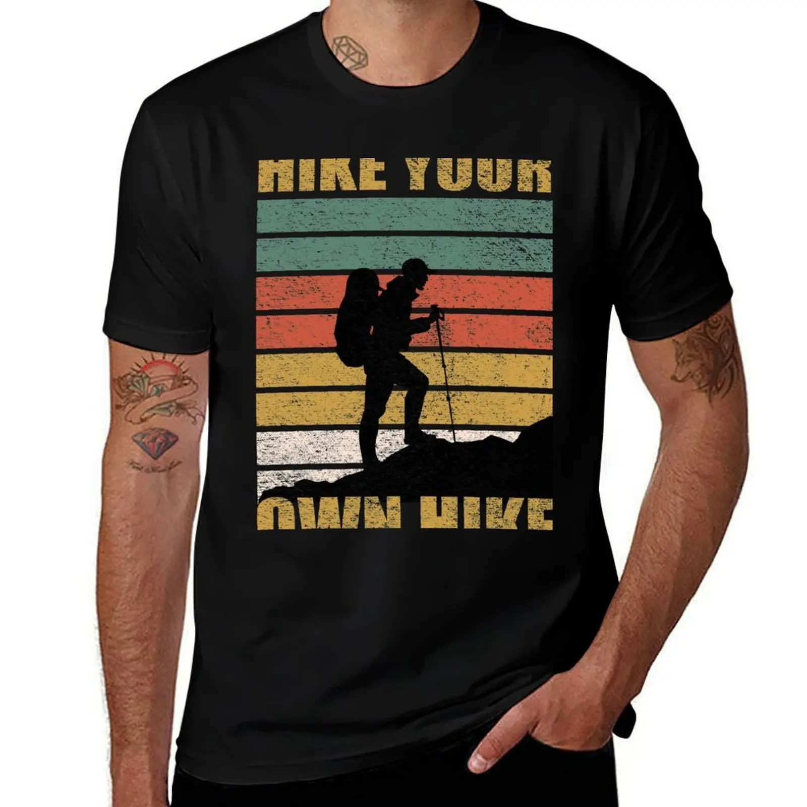 

Hike your own hike T-Shirt t shirts for man cotton funny t shirts for man slim fit man t shirt summer T-Shirt