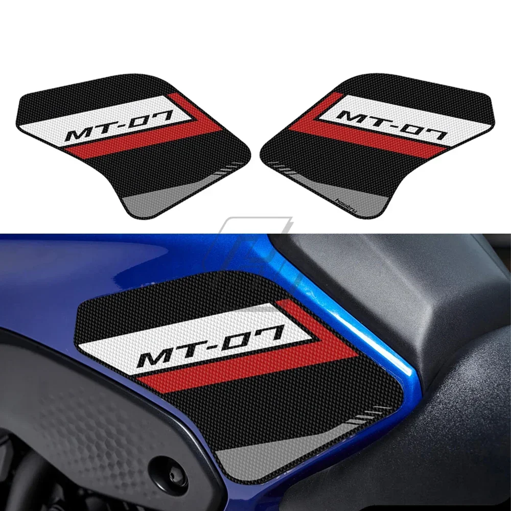 For Yamaha MT-07 2021-2022 Tank Pad Protector Decal Motorcycle Gas Knee Grip Traction Pad Side Sticker