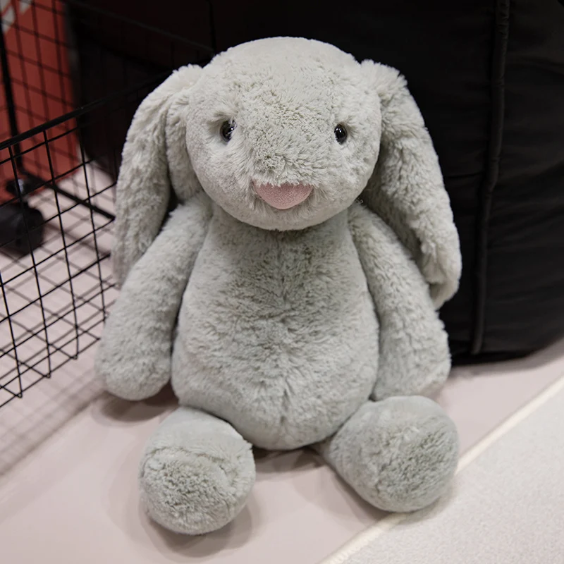 20/30/45cm grey white Khaki cute looping rabbit plush toy Birthday gift and home decoration