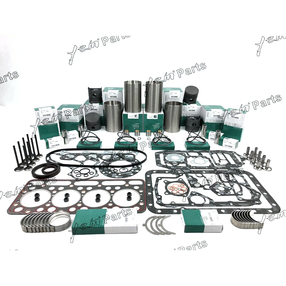 Practical V1502 Overhaul Rebuild Kit With Gasket Set Bearing-Valve Train For Kubota engine part