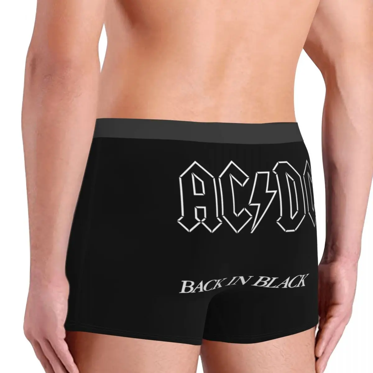 Boxer Underpants Shorts Ac And Dc Power Up Rock Party Panties Male Comfortable Underwear for Homme Man Boyfriend Gifts