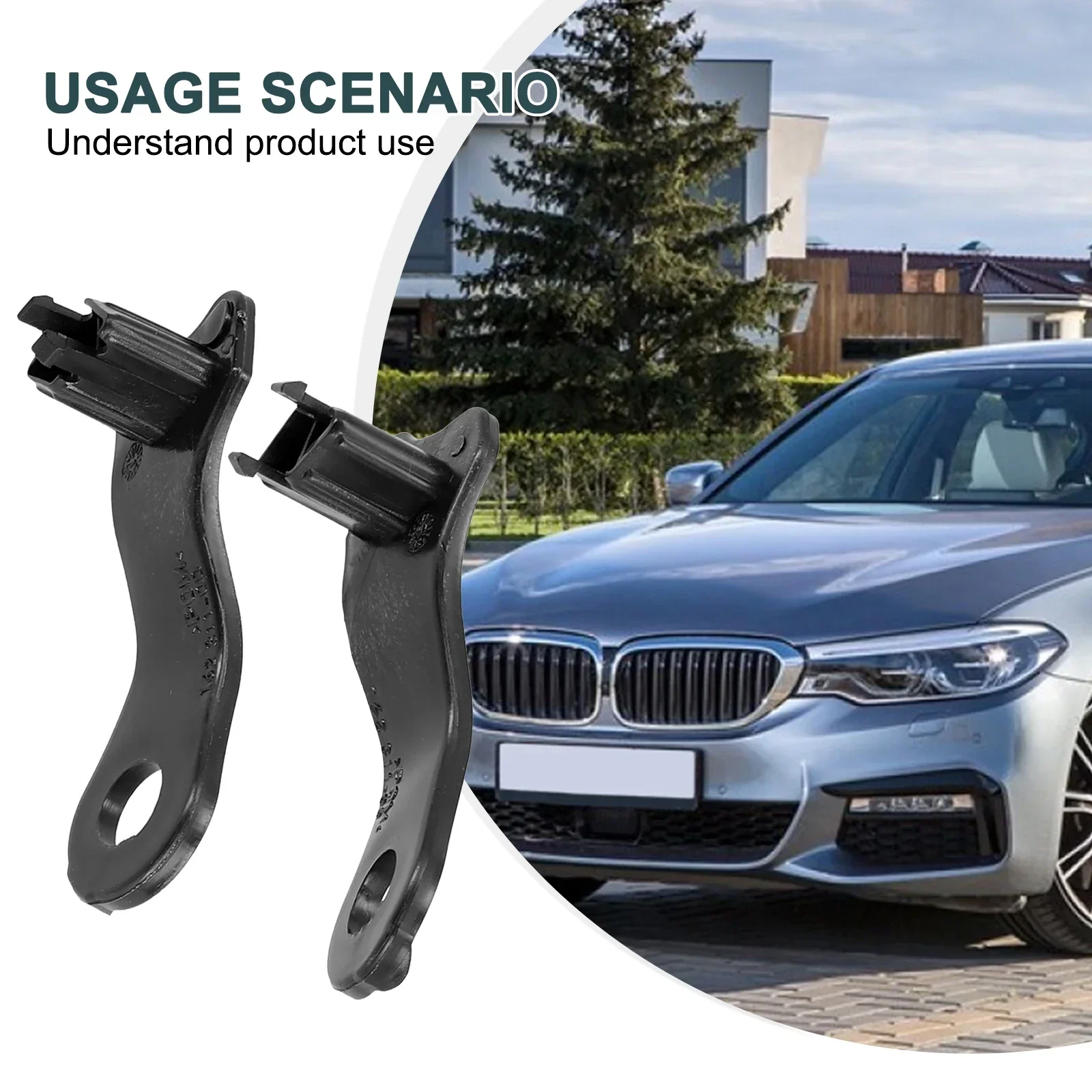 Car Halogen Headlight Brackets Repair Brackets 63126949633 Right Left Side Headlight Clips ForBMW 5 Series E60 E61 03-10