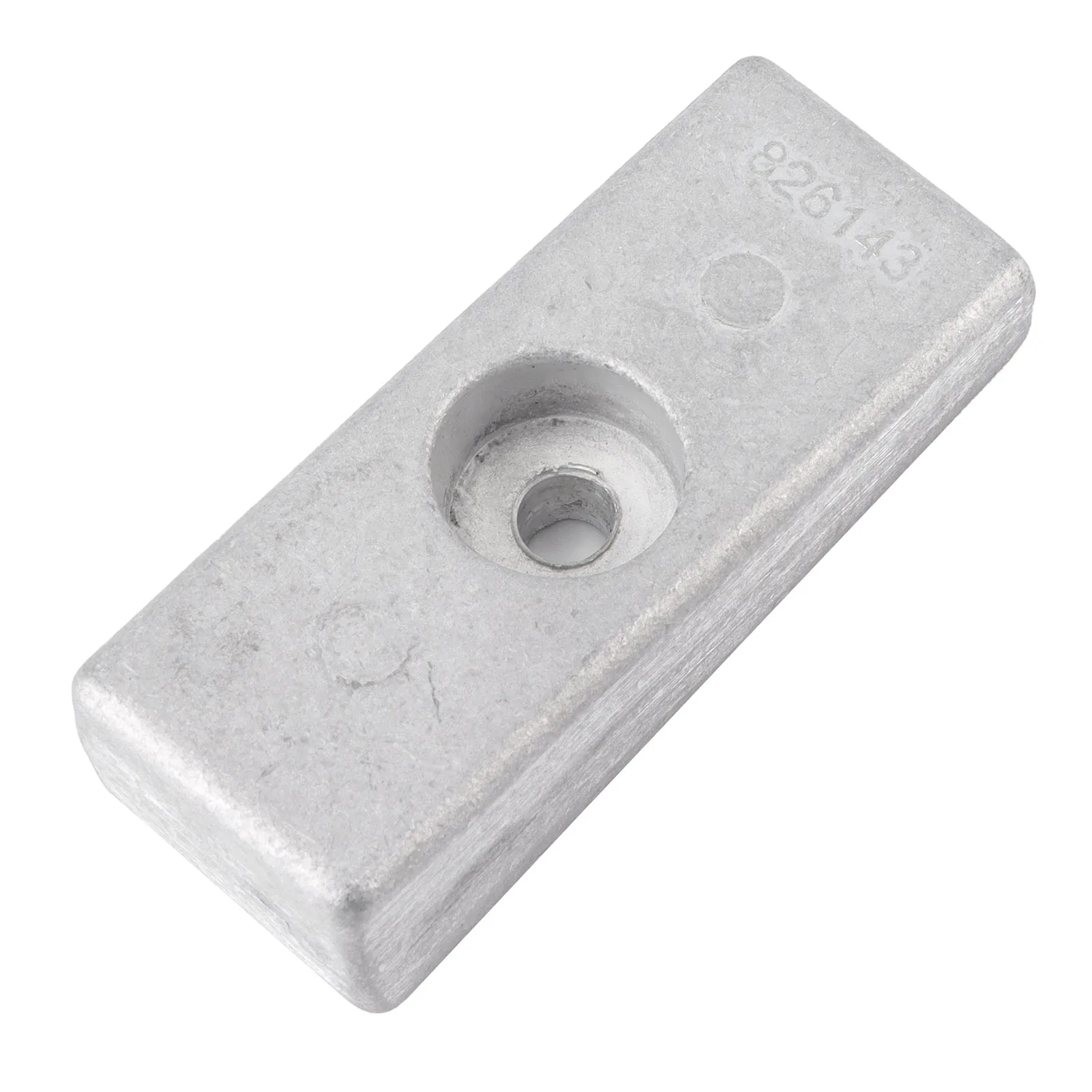 Anode compensée en alliage d'aluminium, remplacement adapté pour Mariner, hors-bord, MerCruiser, poche latérale, 826134Q, 826134