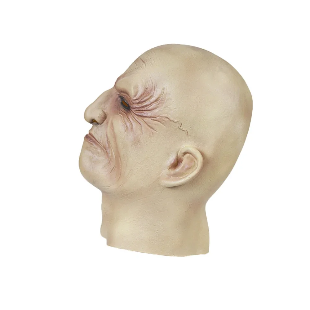 유니섹스 갱스터 대머리 마스크, 공포 주름진 노인 코스프레, 할로윈 파티 카니발 재미있는 라텍스 마스크 헤드기어