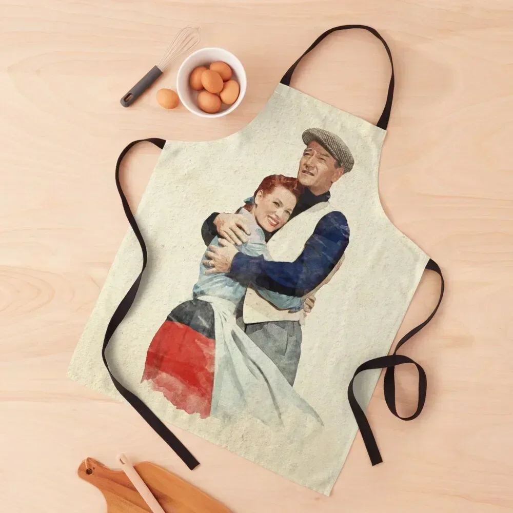 

The Quiet Man - Watercolor Apron For Hairdresser Kitchen Handle For Women Woman Kitchen All For Kitchen And Home Apron