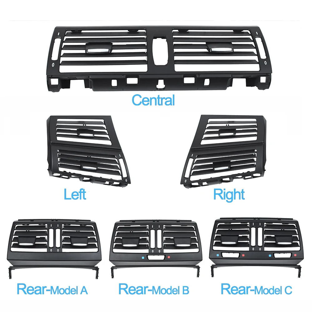 LHD RHD Front Central Left Right Rear Air Conditioning AC Vent Grille Outlet Cover For BMW X5 X6 E70 E71 E72 2007-2013