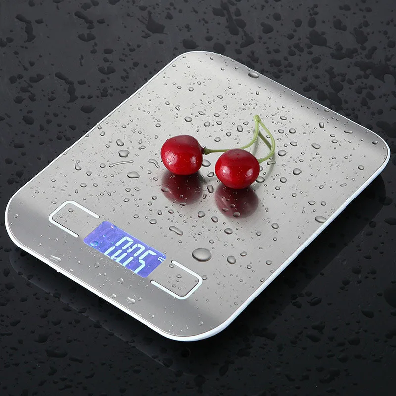 New Ideal High Capacity Stainless Steel Digital LCD Kitchen Weighing Scale for Cooking, Baking, Diet - Accurate Precision Electr