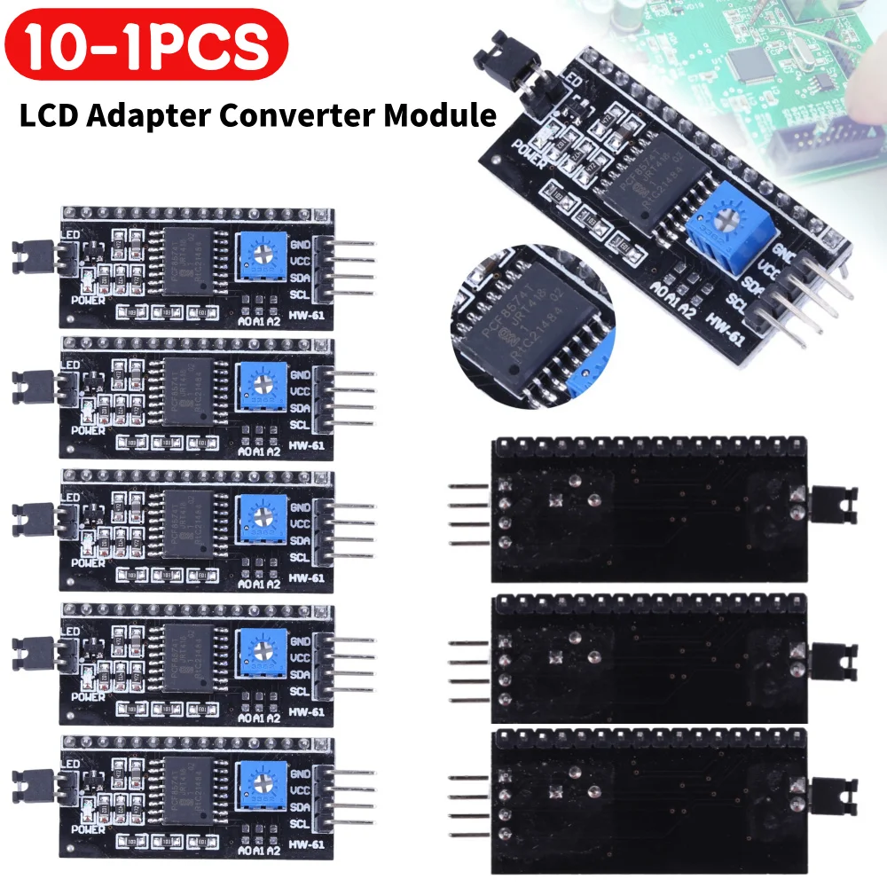 

PCF8574 IIC Serial Interface Adapter IIC I2C LCD1602 2004 LCD Transfer Board 5V for Arduino Robort Parts