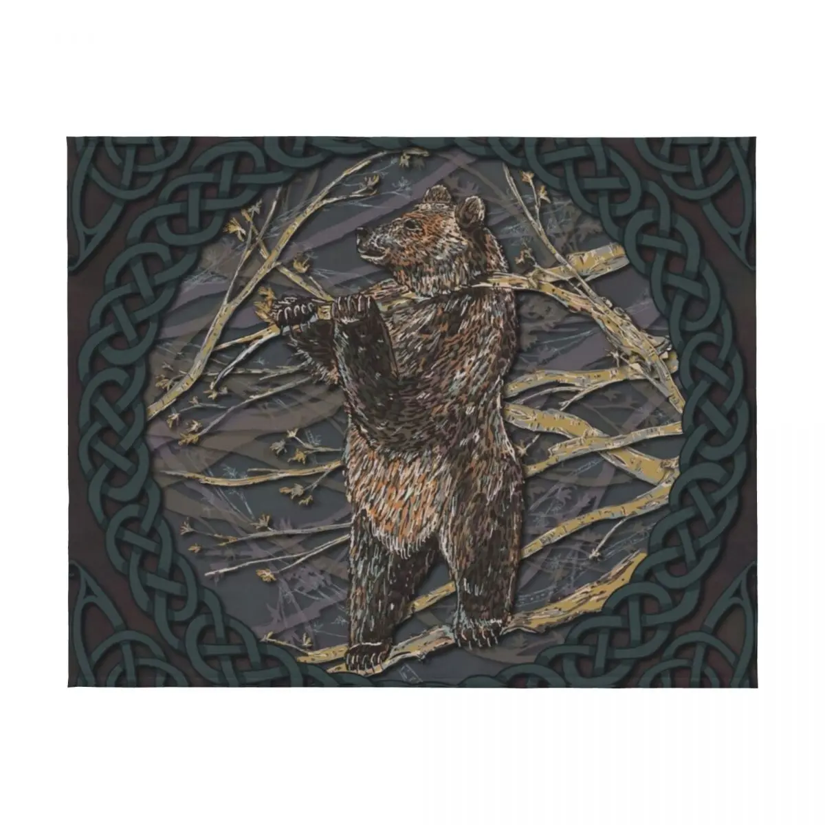 بطانية رمي الدب السلتيك أرائك كلاسيكية للسفر أنعم البطانيات #2